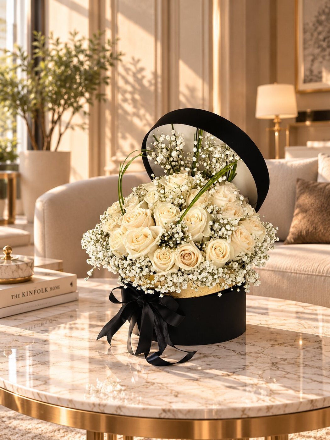 26 White Roses Box