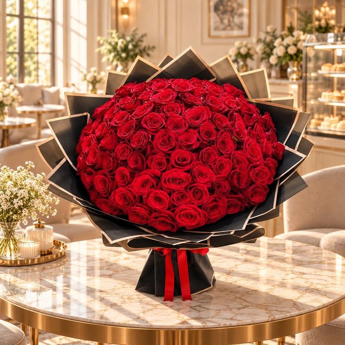 120 Red Roses Bouquet