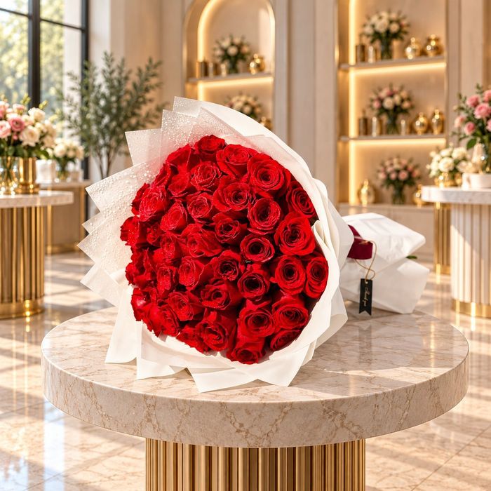 50 Red Roses Bouquet