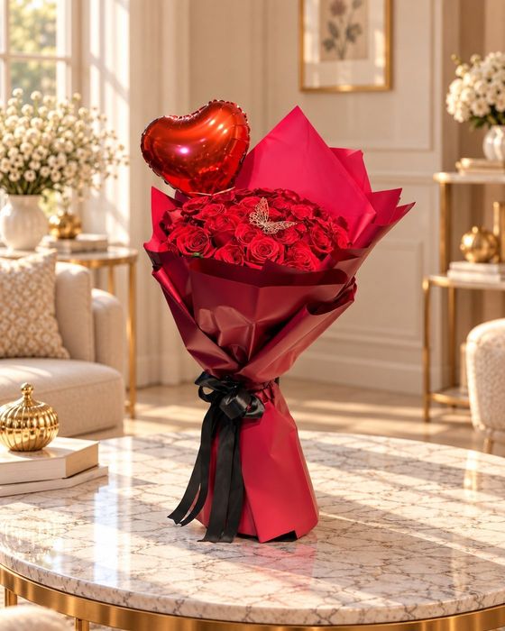 60 Red Roses Bouquet